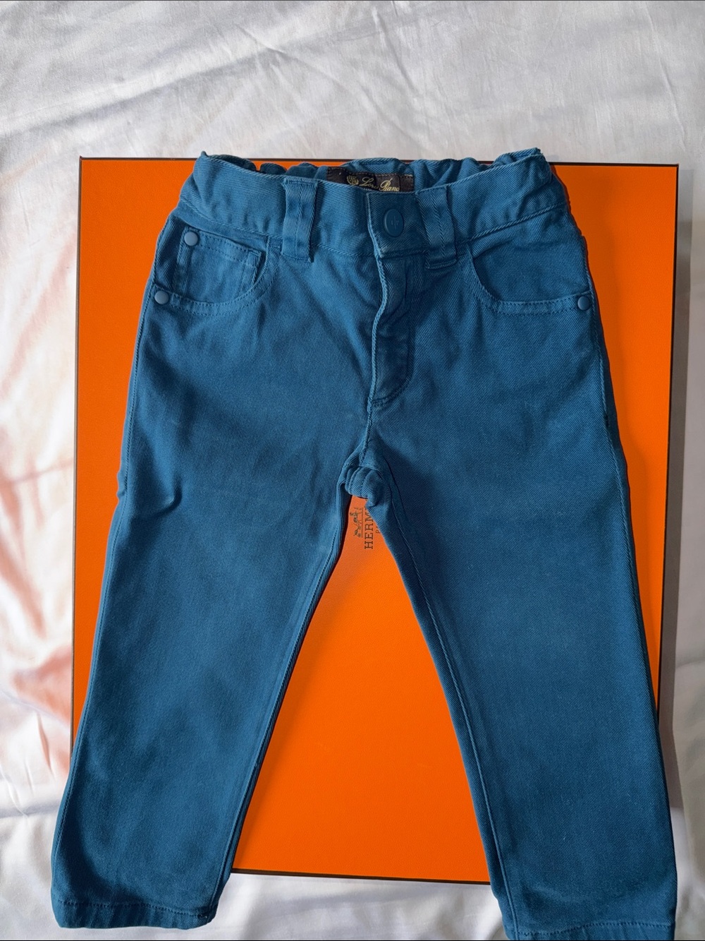 Loro Piana Kids Blue Pull-On Jeans
